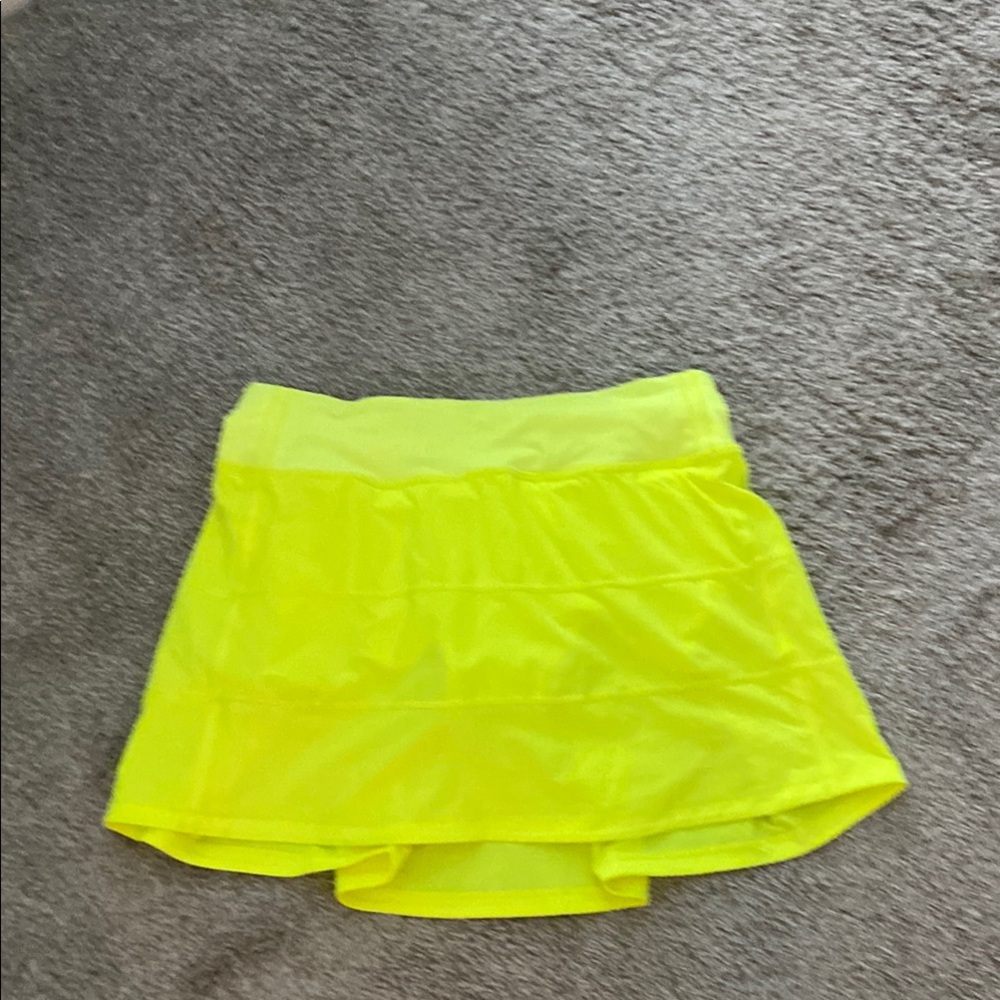 lululemon athletica Neon Yellow Mini Skirt